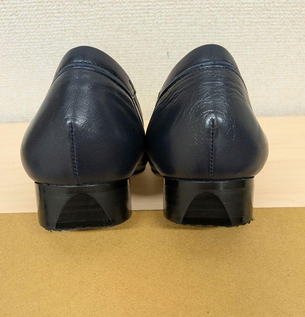 【美品】MIHAMA リボン付きカッターシューズ ネイビー　エコバッグ付