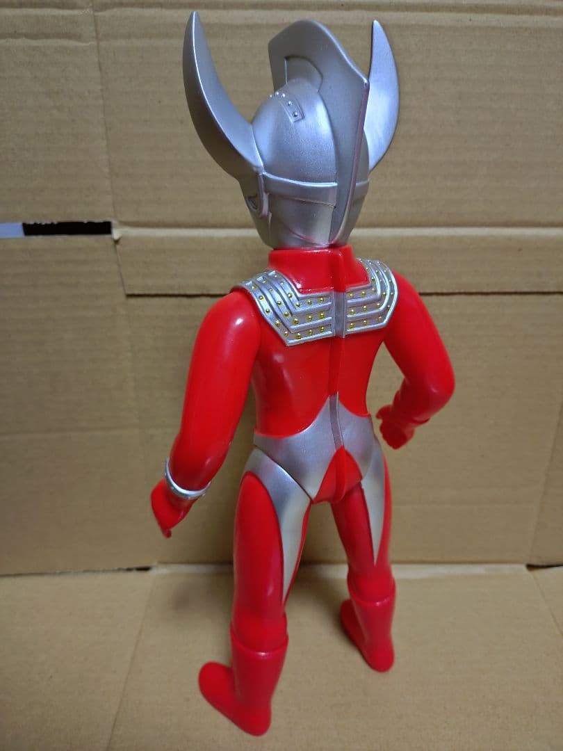 ブルマァク 復刻 マスク取れウルトラマンタロウ(シルバー) &大 セット ソフビ