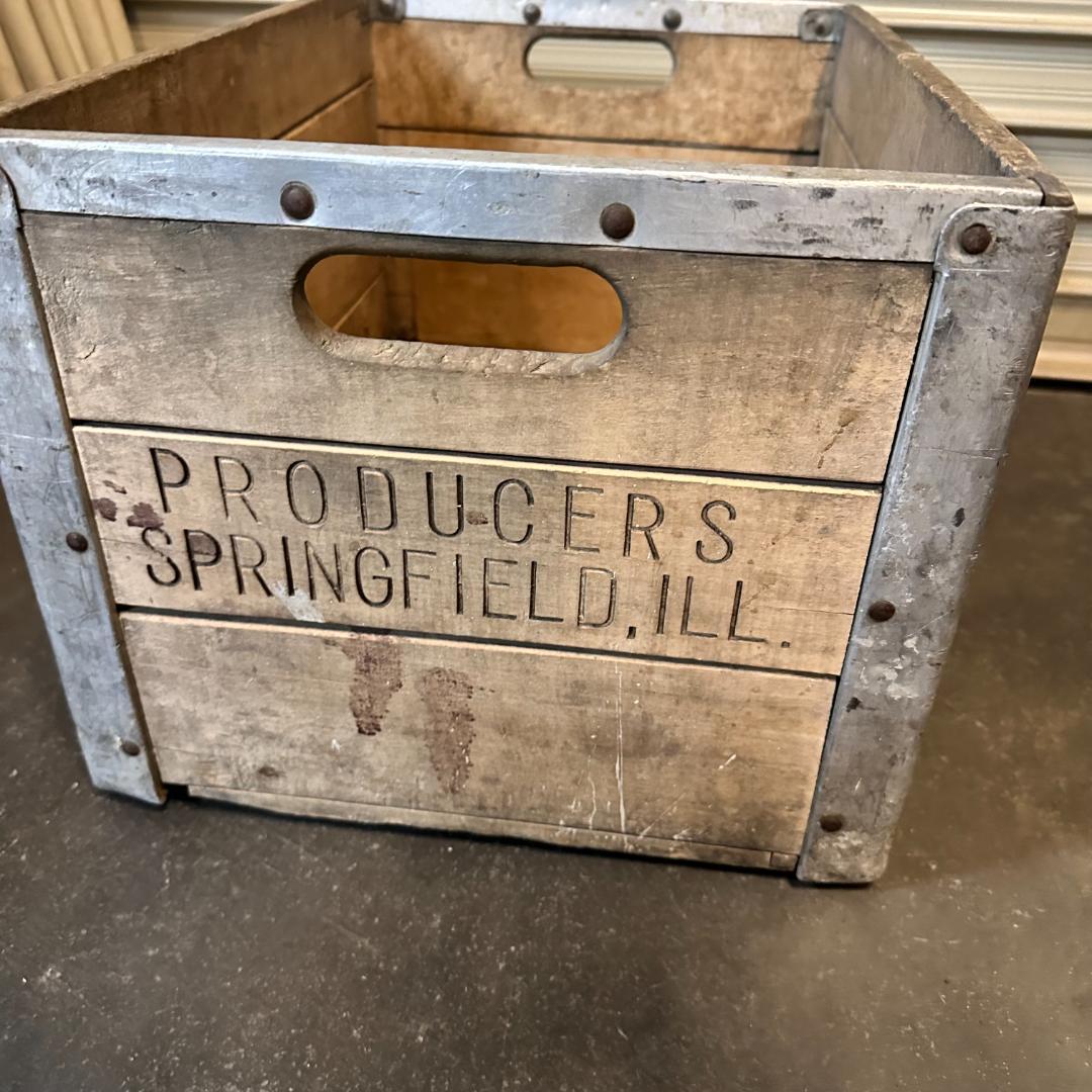 PRODUCERS SPRINGFIELED.ILL ヴィンテージ木箱