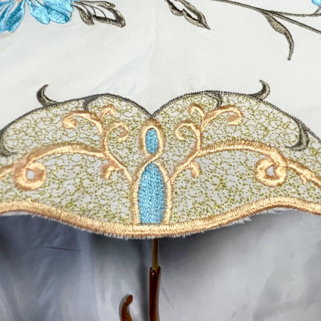 新品 シノワズリーモダン 晴雨兼用日傘 日本製UPF50+ 遮光遮熱 刺繍 母