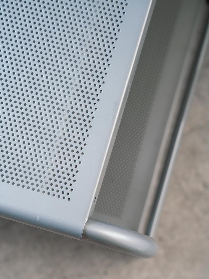 80-90's vintage パンチングメタル テーブル/TVボード モダン