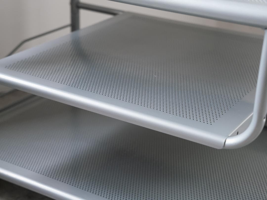 80-90's vintage パンチングメタル テーブル/TVボード モダン