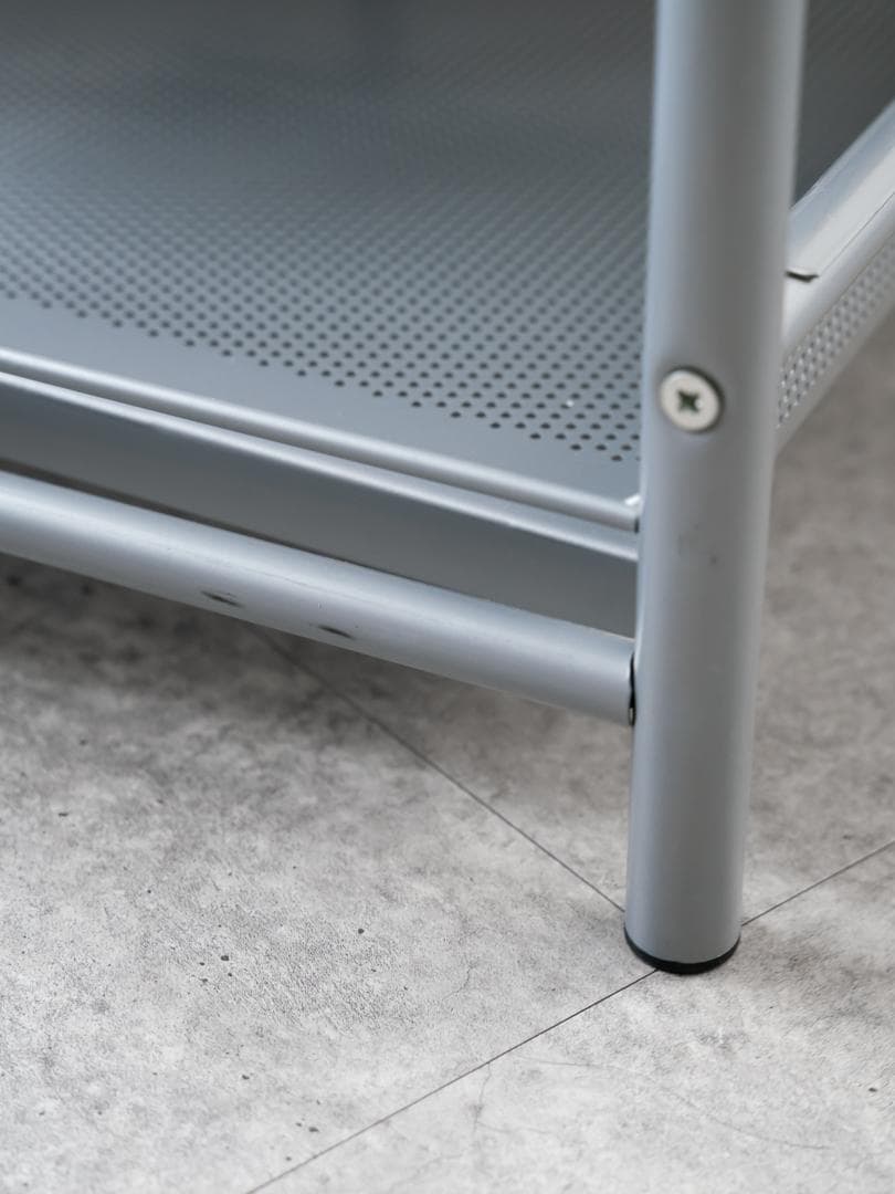 80-90's vintage パンチングメタル テーブル/TVボード モダン