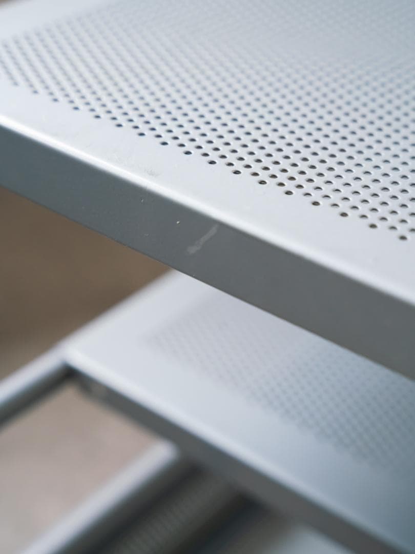 80-90's vintage パンチングメタル テーブル/TVボード モダン