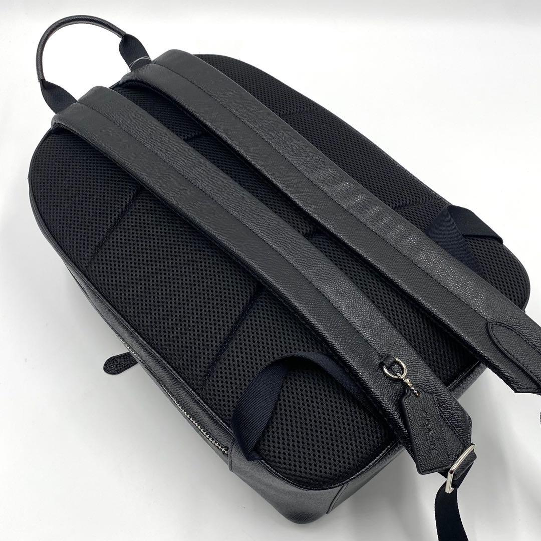 新品 コーチ COACH リュック バッグパック レザー A4 黒