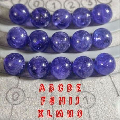 l*y様 【ロイヤルオークション】ジュエリークラスタンザナイト9.2ミリビーズK