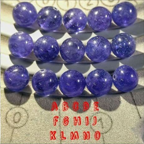 l*y様 【ロイヤルオークション】ジュエリークラスタンザナイト9.2ミリビーズK