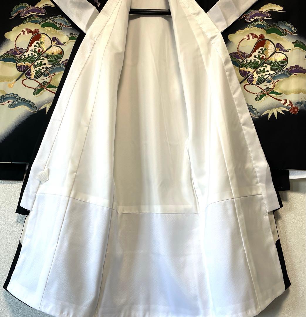 □男児　正絹　お宮参り.祝着.初着.鷹黒　美品