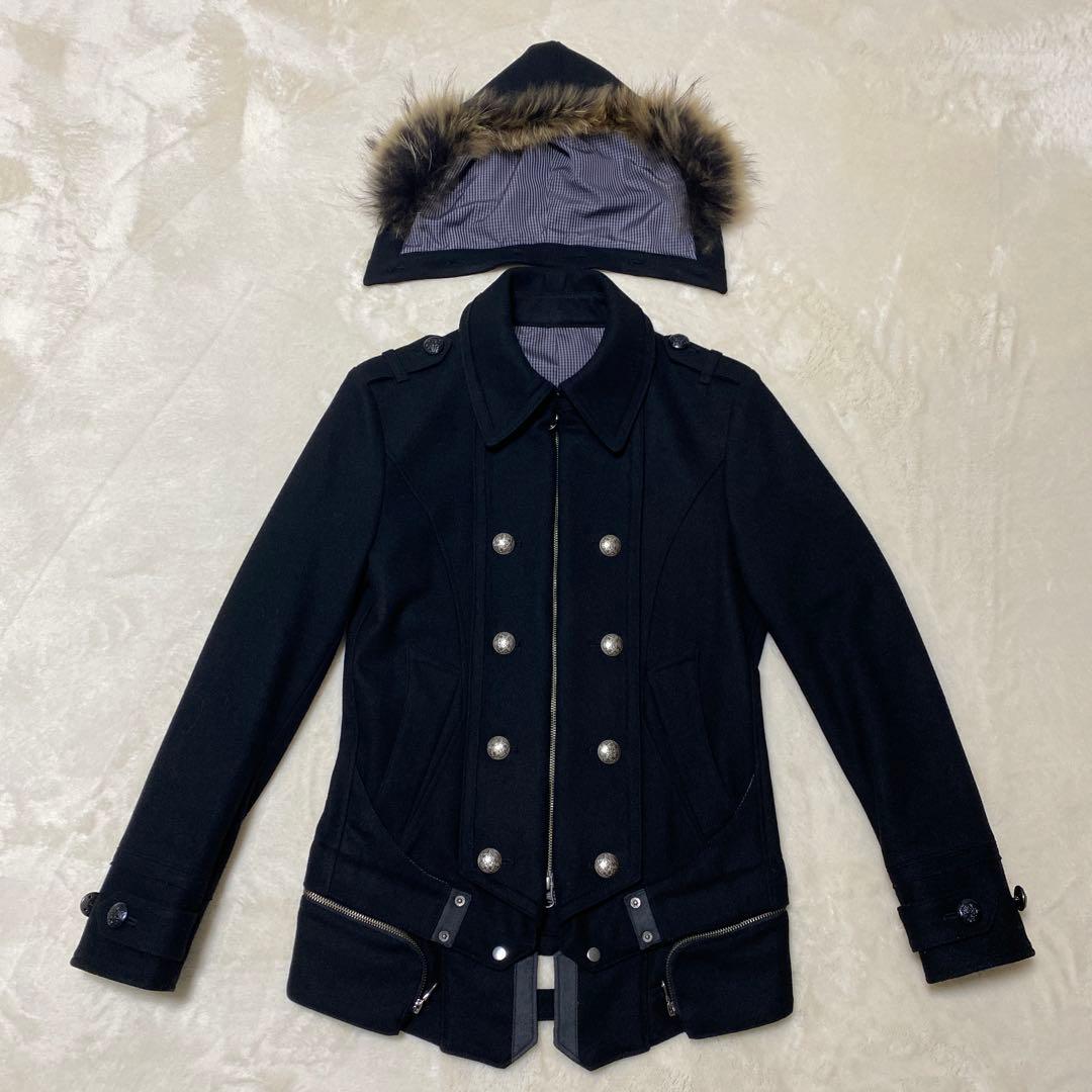 『PPFM』 ナポレオンジャケット ファー付き 平成Y2K Sサイズ