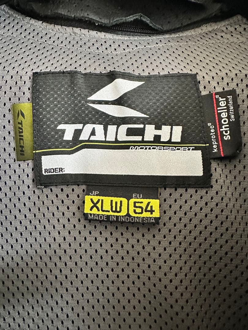 TAICHI 革ツナギ ブラックNXL305 サイズXLW