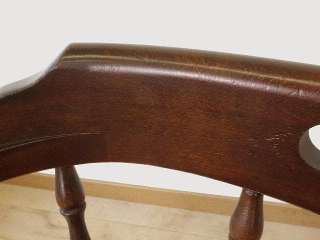 飛騨産業　キツツキ　穂高　アームチェアーB　イス　椅子　 木製　再塗装済ＵＳＥＤ