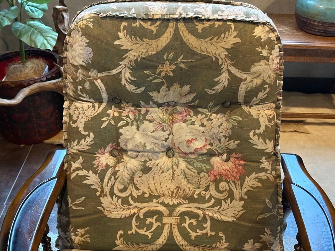 ①カリモク karimoku リクライナー　コロニアル　RC60 レトロ　GG