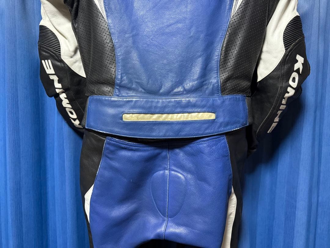 KOMINE MFJ公認 セパレート レザー レーシングスーツ 革ツナギ L