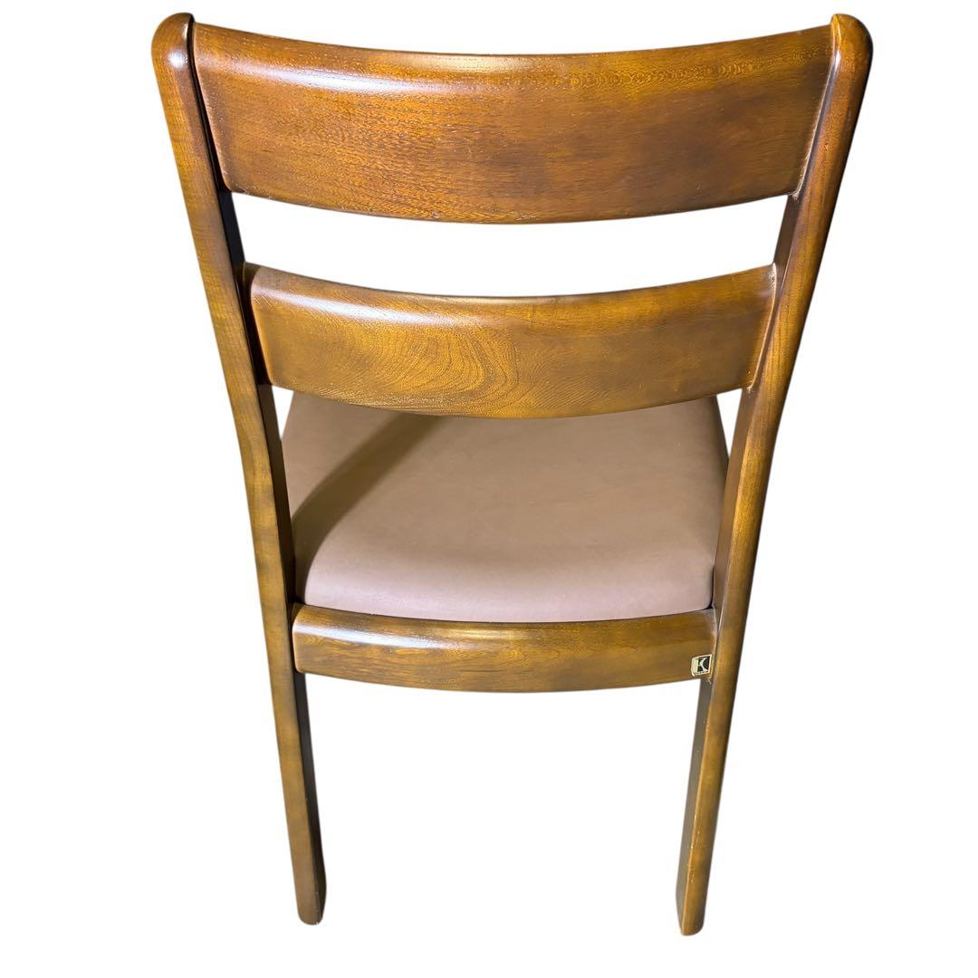 極美品 飛騨産業 ダイニングチェア キツツキマーク 2脚セット①