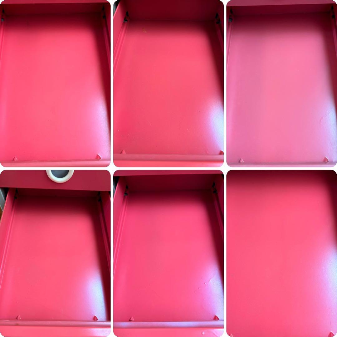 【送料込】【かわいい収納】レトロ7段チェスト 国産スチール製