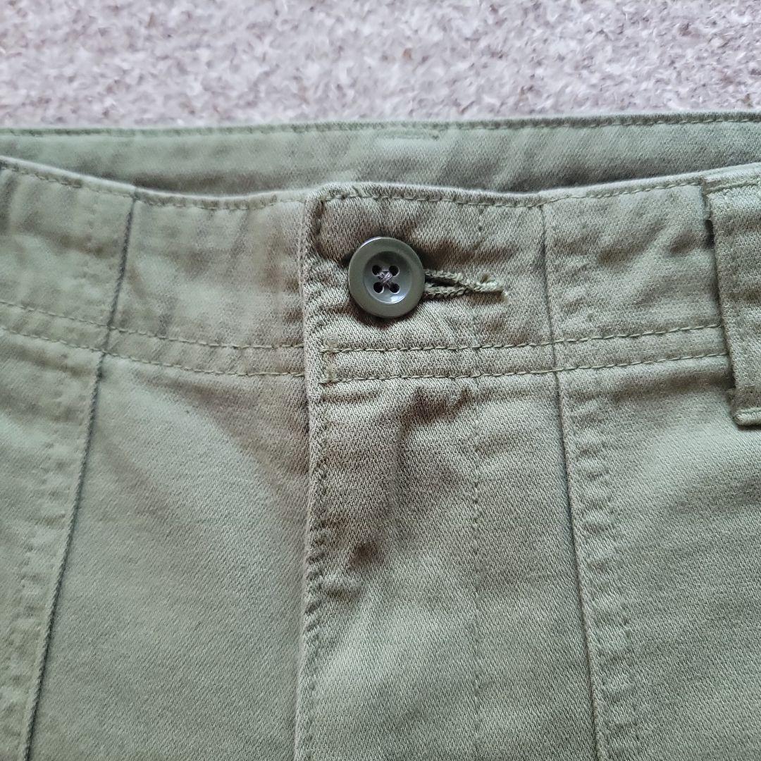 スピックアンドスパン ルーズベイカーパンツ カーキ 36サイズ