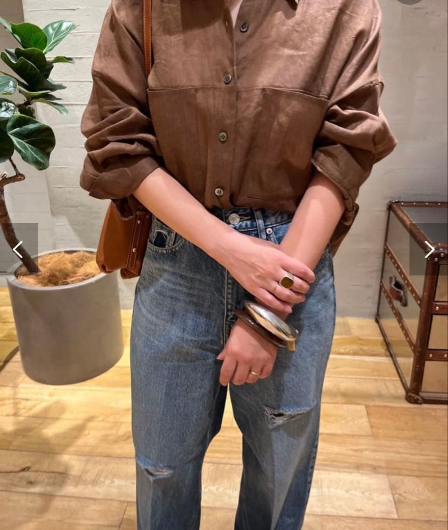 2025ss Plage RAMIE LYOCELL CROPPED シャツ