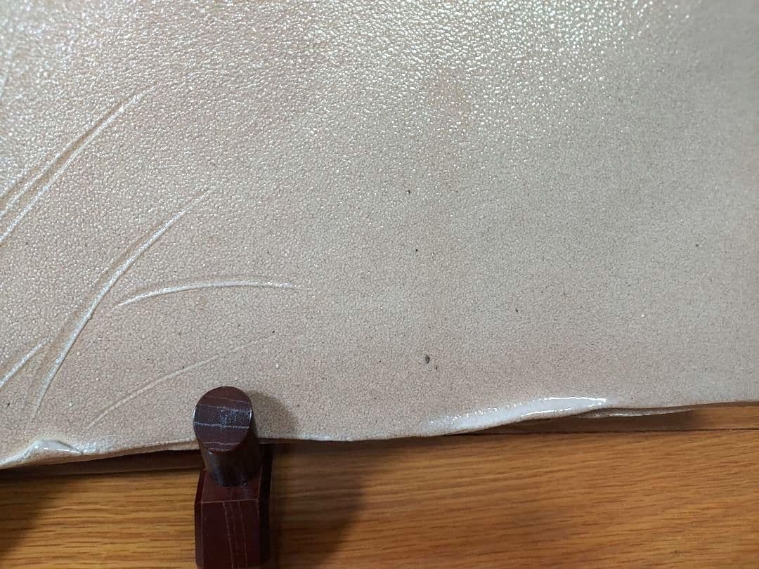 萩焼　陶板（置物） 木箱付き