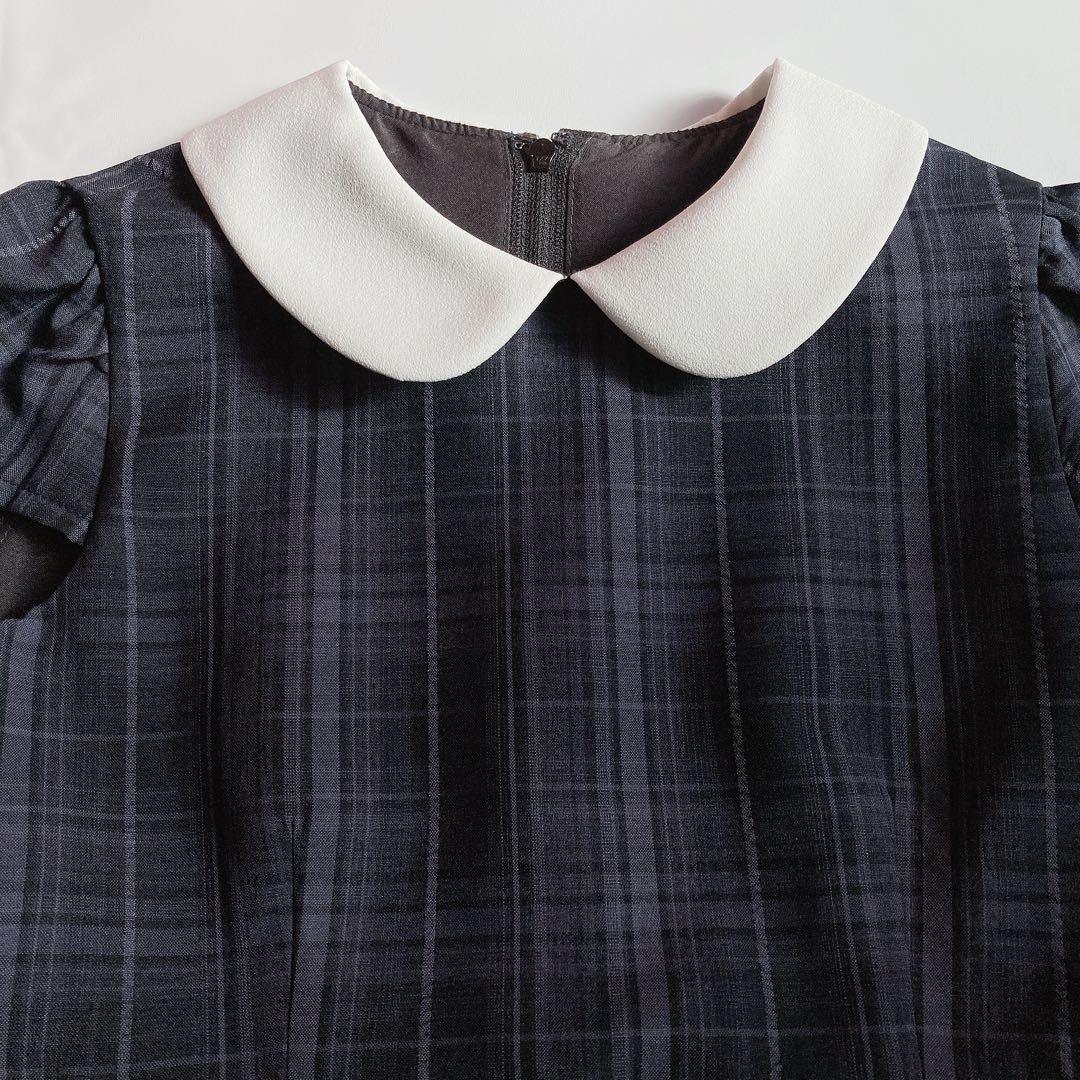 BEAMS グレー×ネイビー セレモニー 入学 卒園 フォーマル 女の子