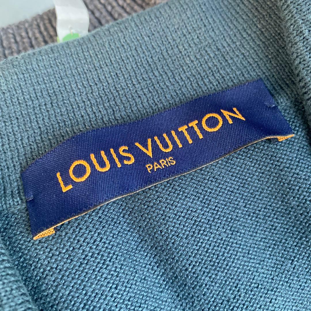 値下げ　Louis Vuitton ネイビー ニット サマープルオーバー