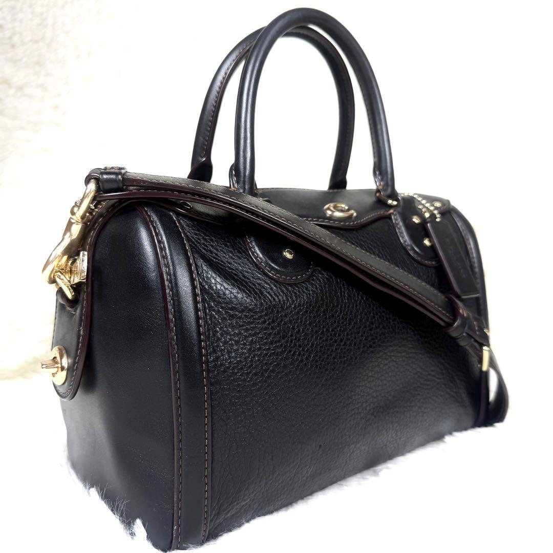 極美品✨コーチ ショルダーバッグ 2way ミニベネット ターンロック ブラック