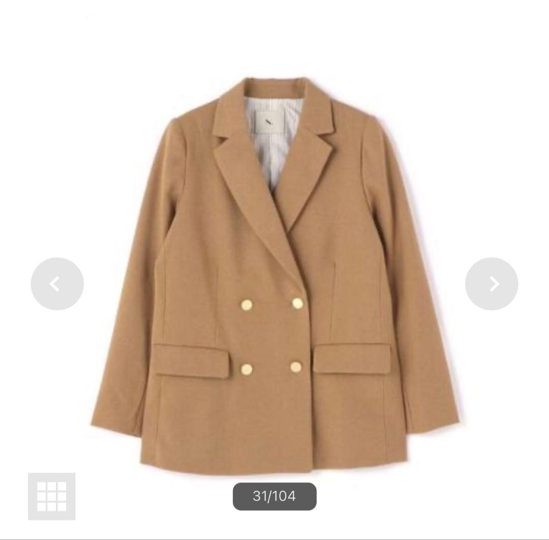 N. Natural Beauty Basicダブルブレストテーラードジャケット