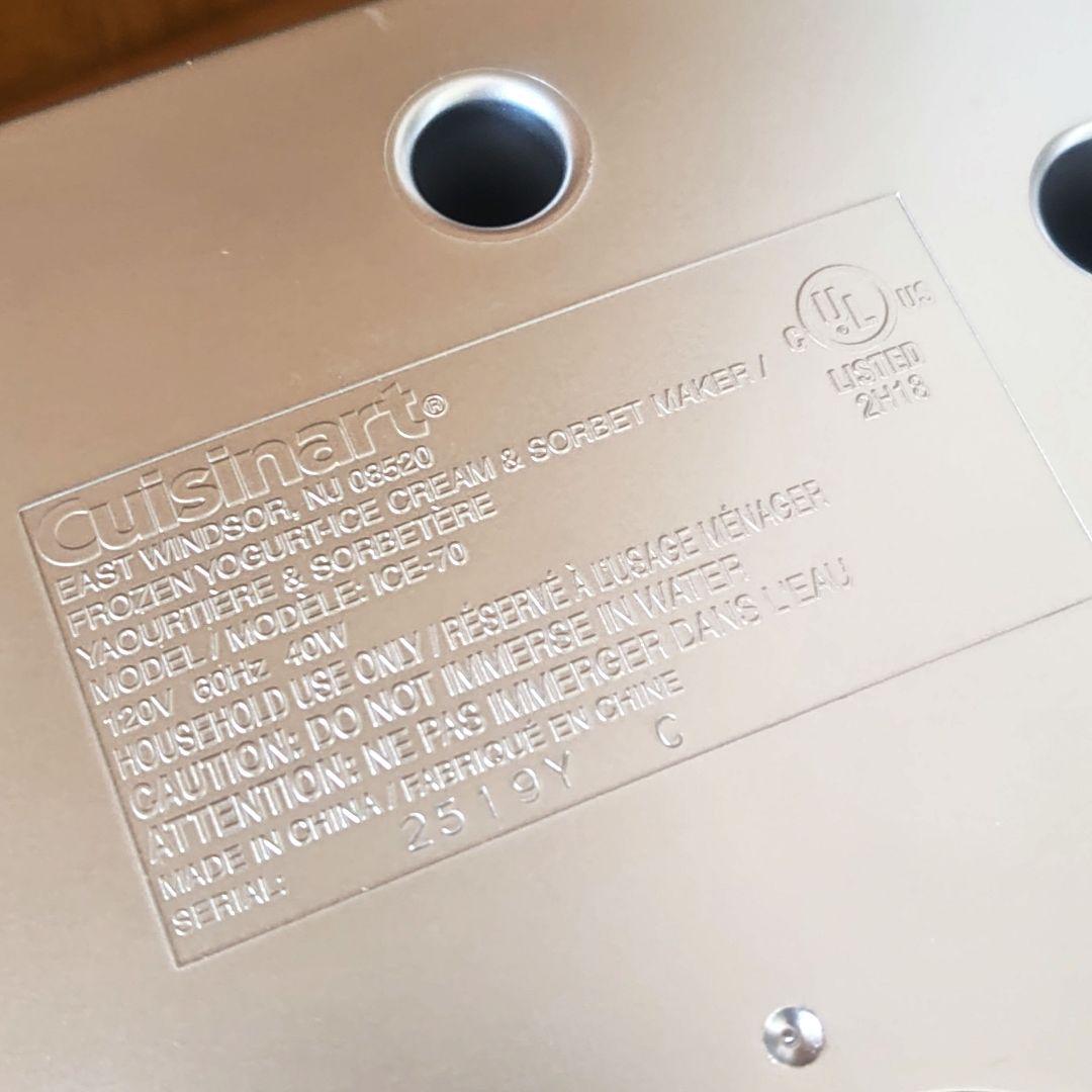 Cuisinart アイスクリームメーカー ICE-70