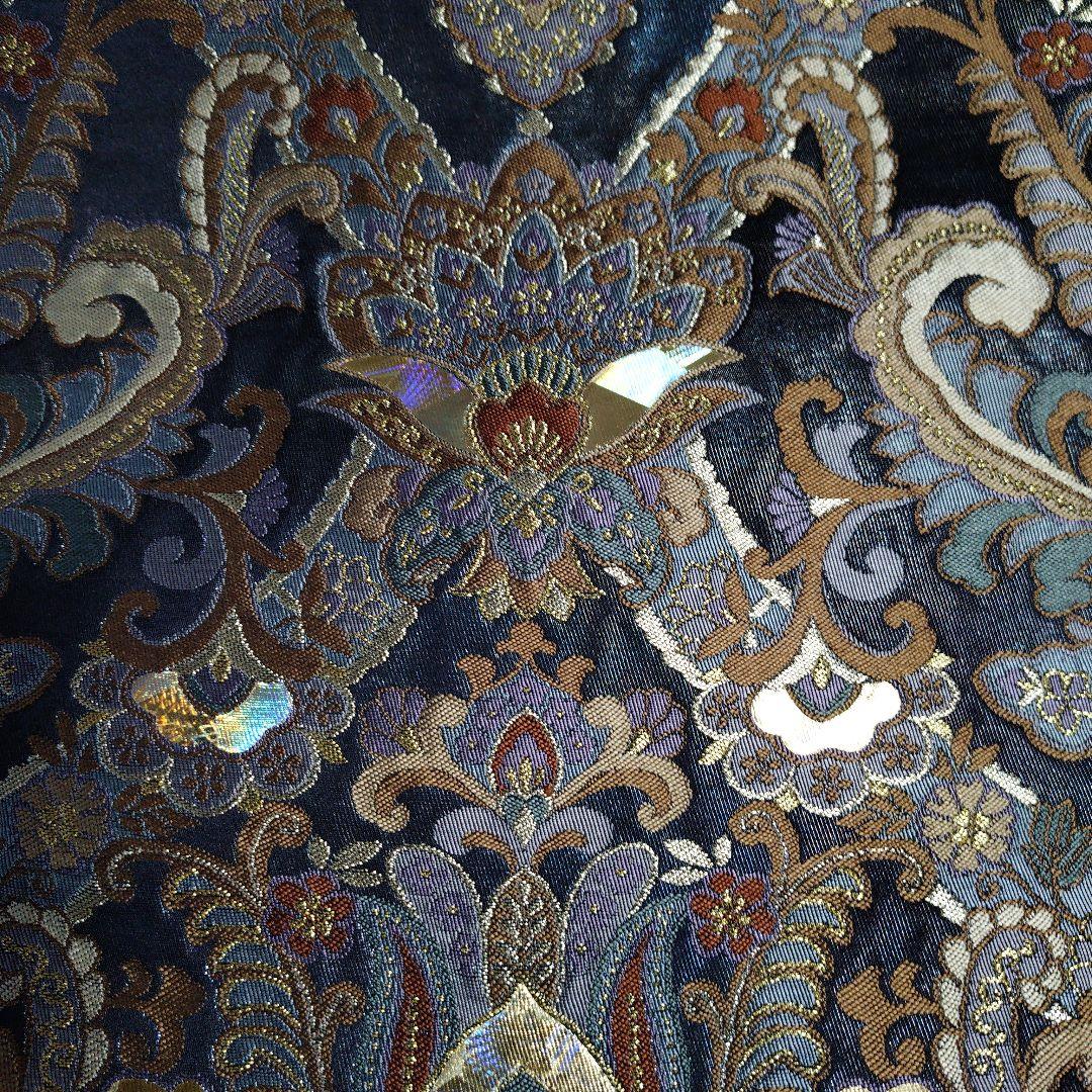 新春価格 伝統工芸士 堀省平 袋帯 豪華 金彩 袋帯 絹 未仕立て品