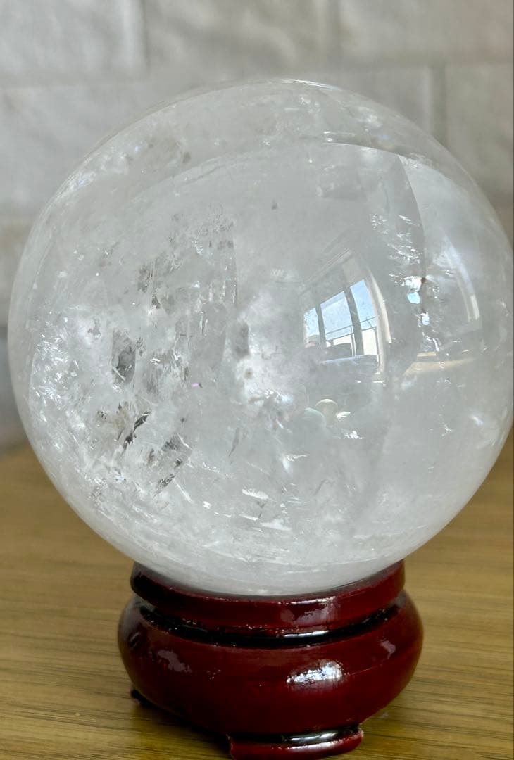 ✨キラキラ✨ホワイトカルサイト　スフィア 69mm 丸玉