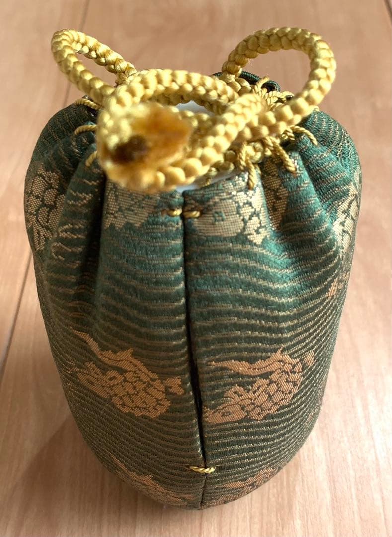 【新品】古瀬戸耳付茶入　荒磯緞子　 　　　　長谷窯　赤津焼　加藤錦雄作