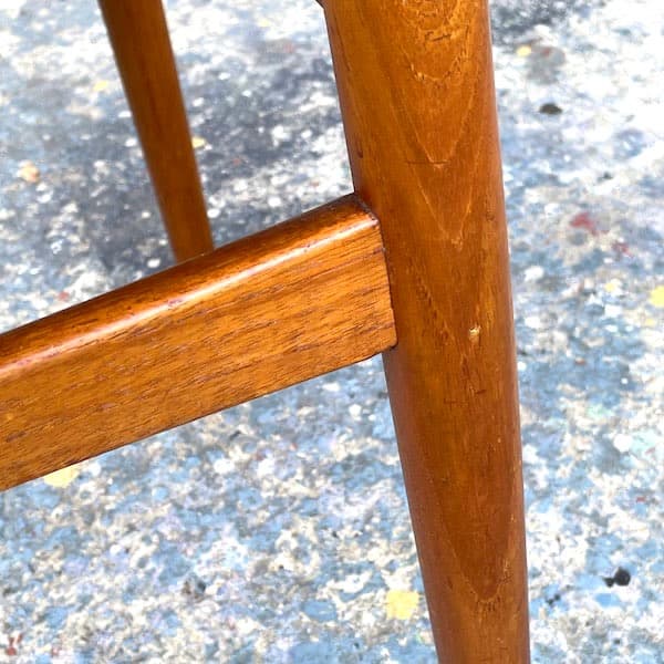 北欧ビンテージ家具　ダイニングチェア　天然木　ファブリック　B