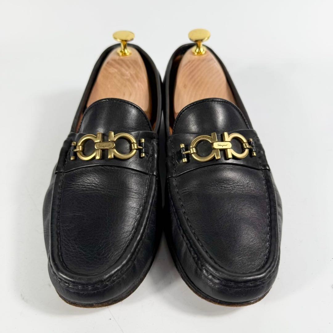 Salvatore Ferragamo フェラガモ　ガンチーニ　ローファー　黒
