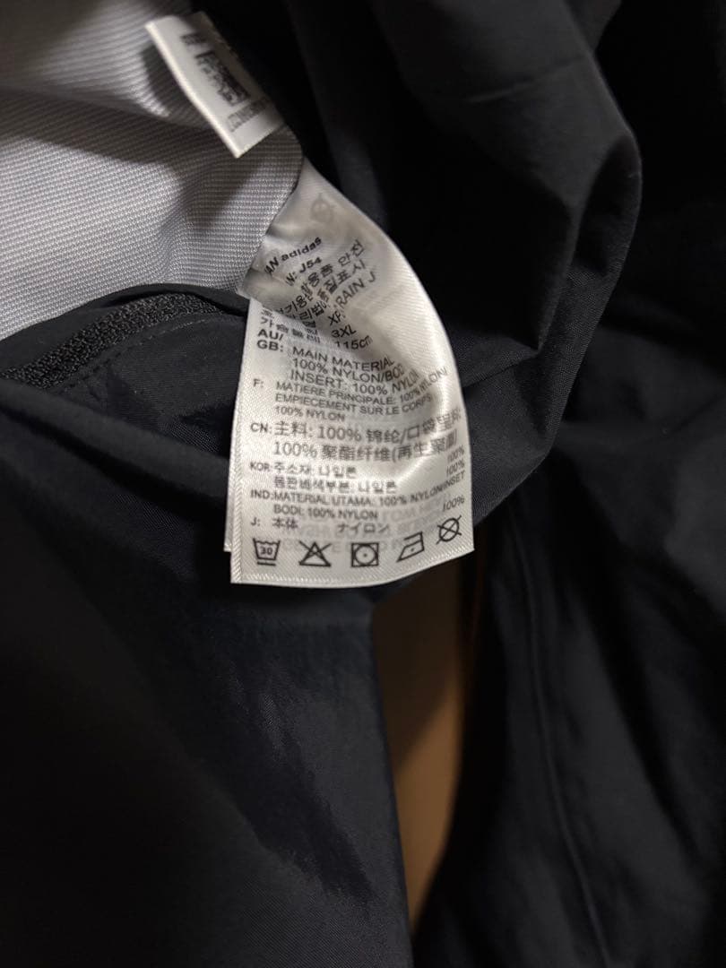 y*3様 adidas.TERREX 黒RAIN.RDYフード付ナイロンジャケッ