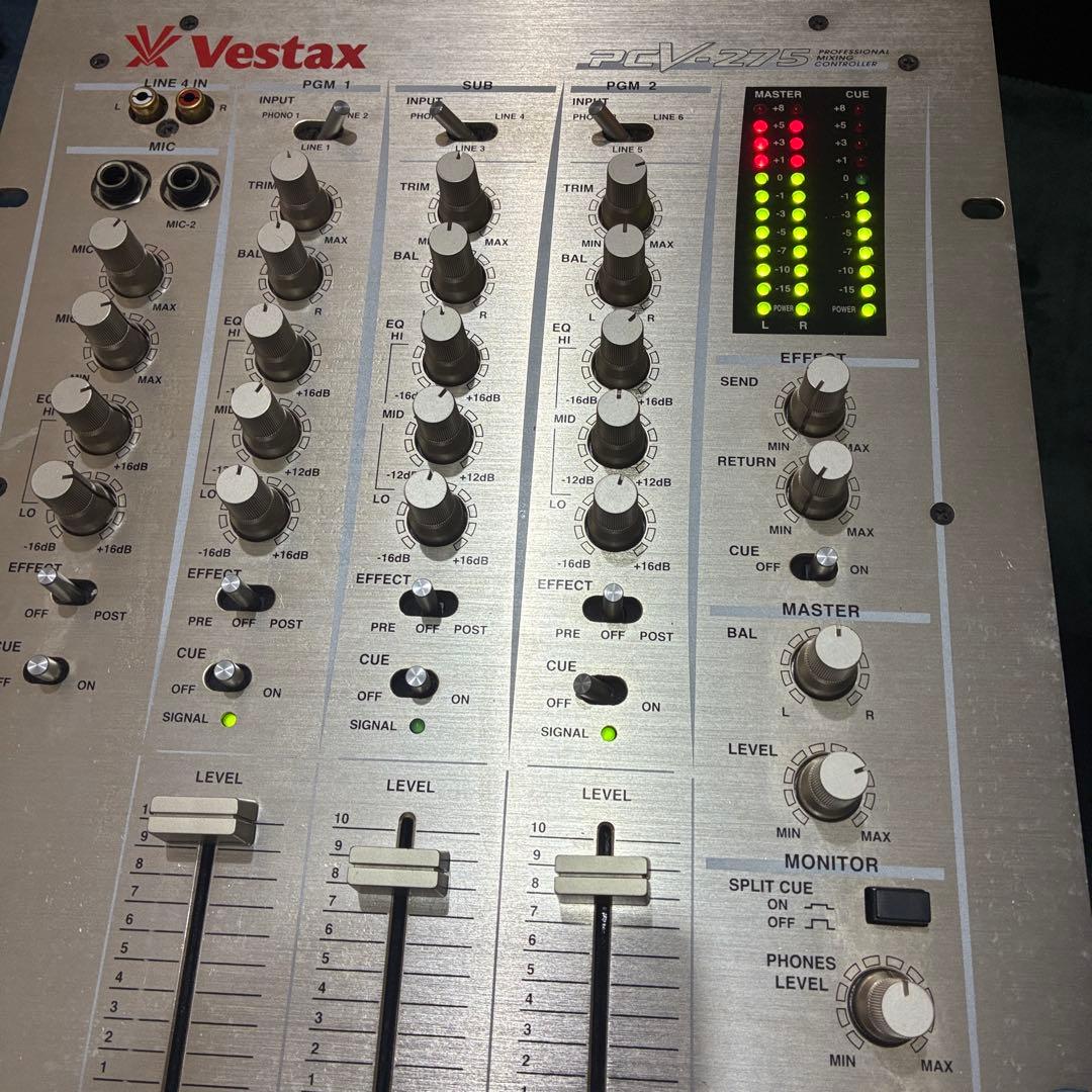 美品　完動品　メンテ済み　Vestax PCV-275 DJミキサー