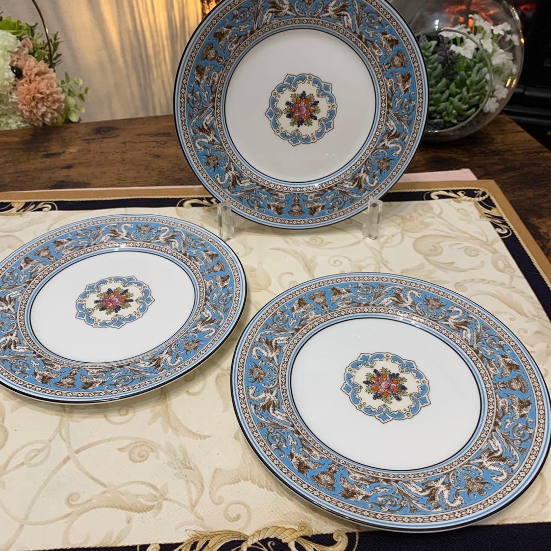 未使用ウェッジウッド フロレンティーン　ターコイズ　カップ＆ソーサー　プレート