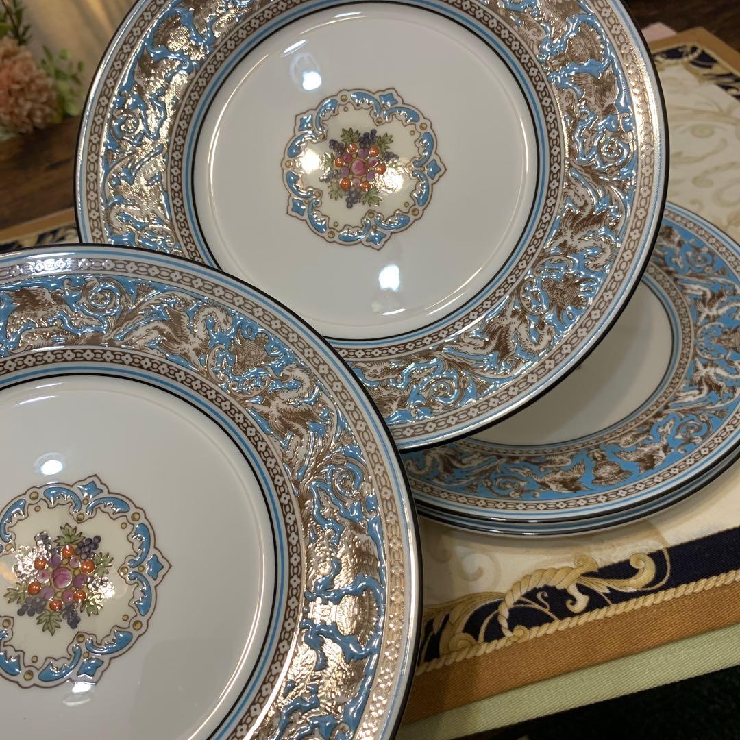 未使用ウェッジウッド フロレンティーン　ターコイズ　カップ＆ソーサー　プレート