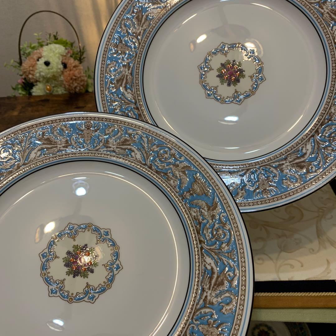 未使用ウェッジウッド フロレンティーン　ターコイズ　カップ＆ソーサー　プレート