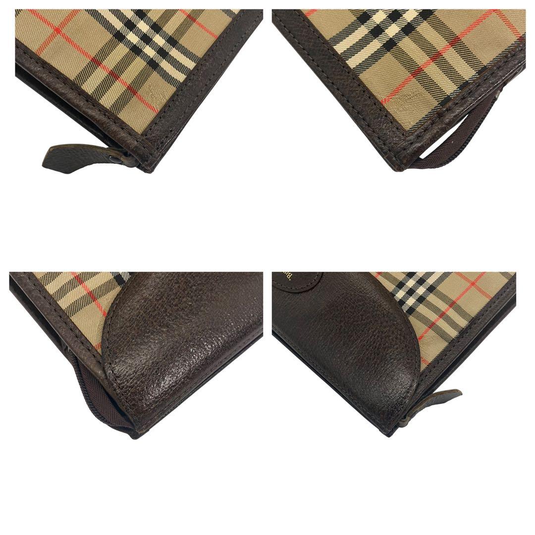 バーバリー　ノバチェック　ホースロゴ　総柄　クラッチバッグ　BURBERRY