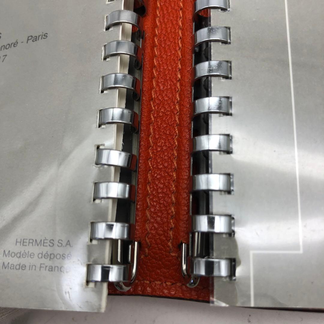 エルメス アジェンダ 手帳 ダイアリー レフィル付 革 EZ243