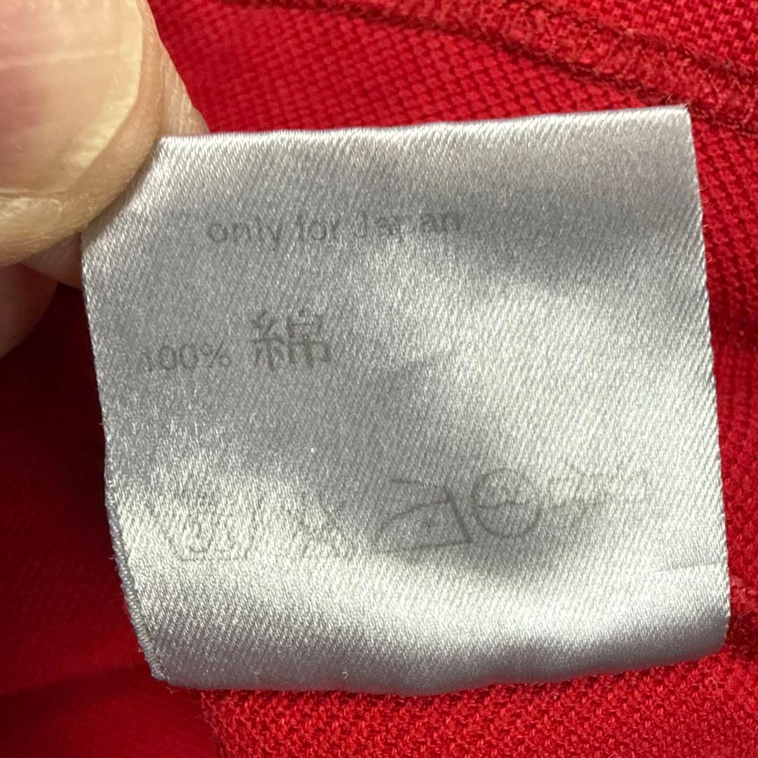 ディオールオム　ポロシャツ　レッド　XSサイズ