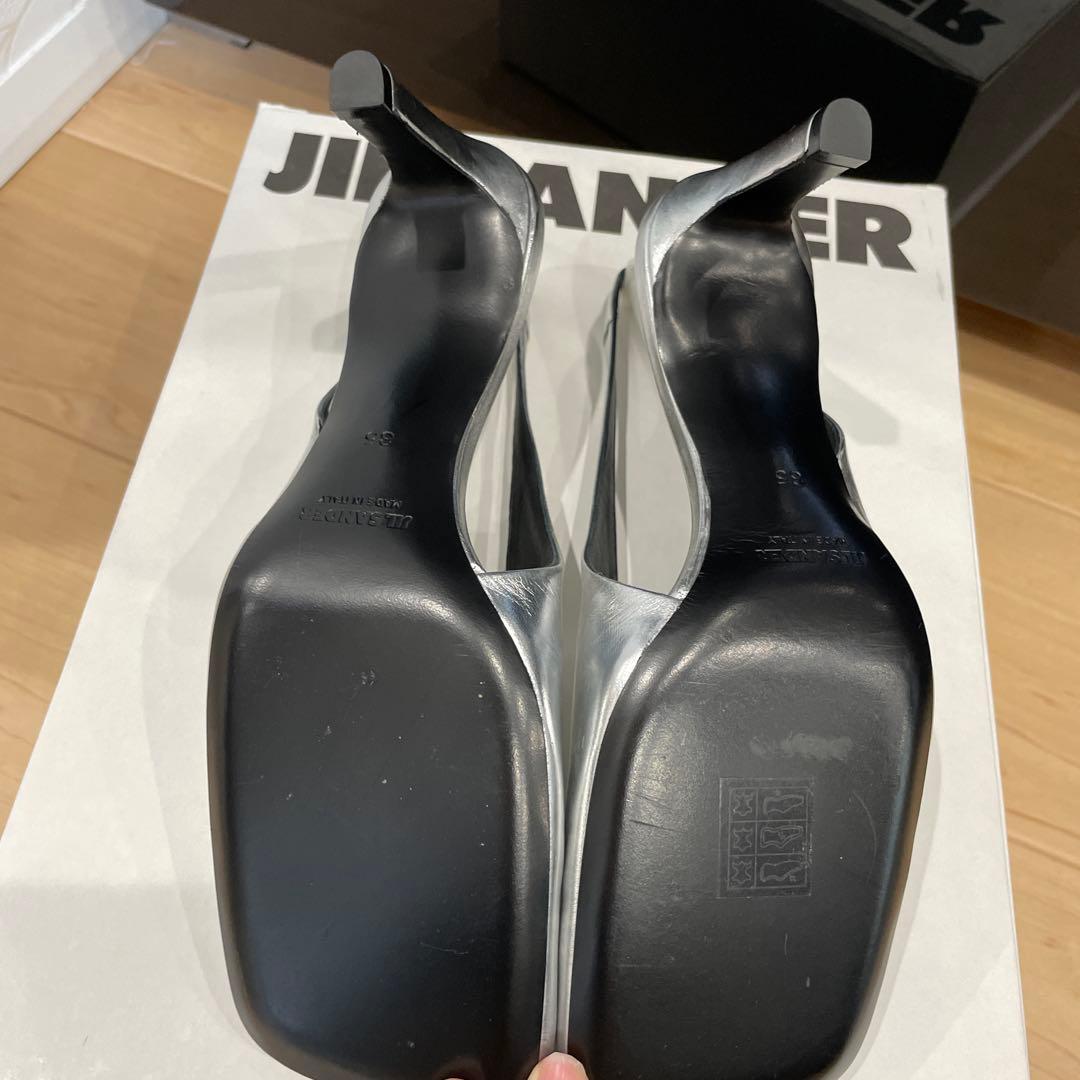 kai！jil sander バックストリングパンプス 35