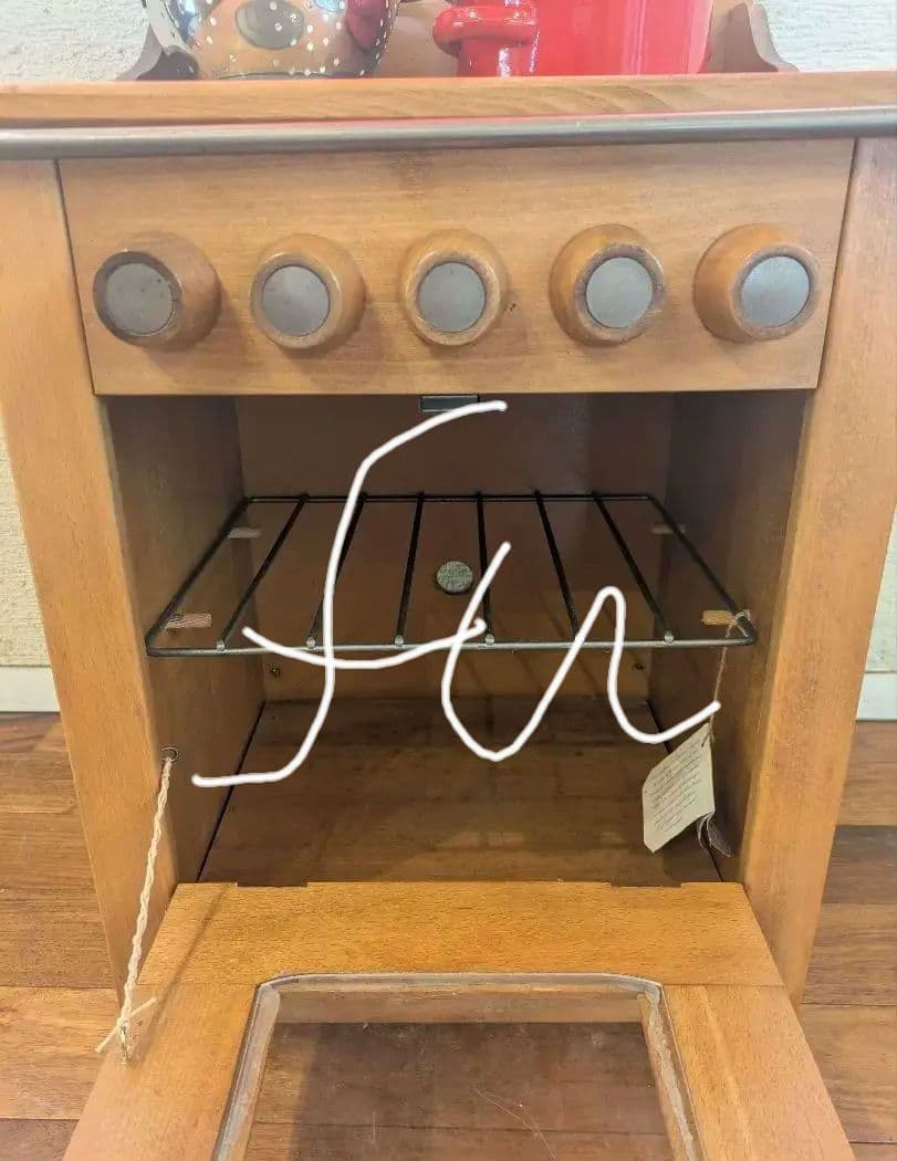 ②フランス Moulin Roty社 ＊ 木製キッチン コンロ 【セット販売】