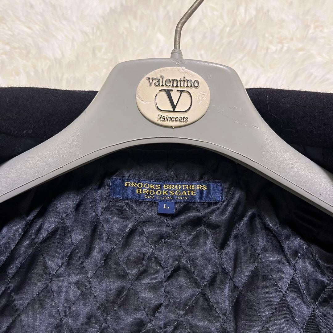 希少　ブルックスブラザーズ　ピーコート　80’s　チェック　キルティング　くるみ