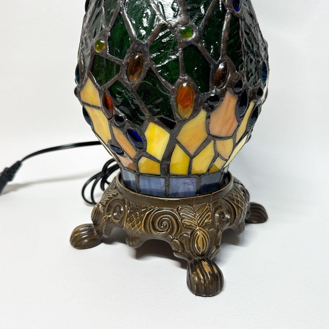 ステンドグラス ランプ ティファニースタイル 蜻蛉 昭和レトロ ヴィンテージ