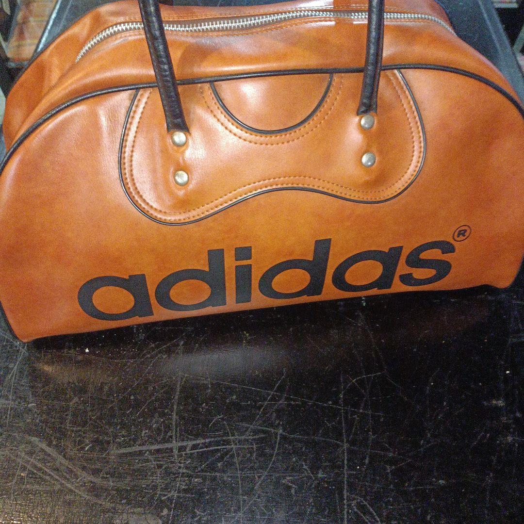 adidas ボストンバッグ 茶色　古着　レトロ　ヴィンテージ