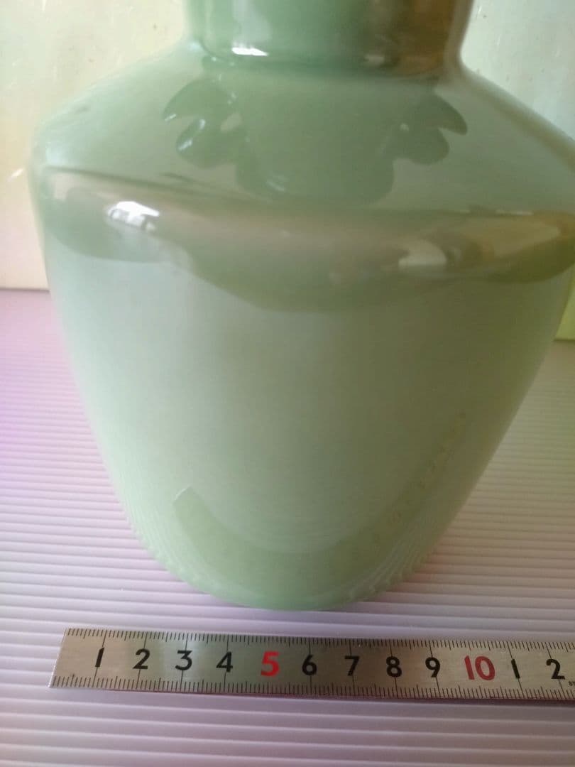 3 天竜寺　青磁　龍耳付き　花入 　手塚　祥堂