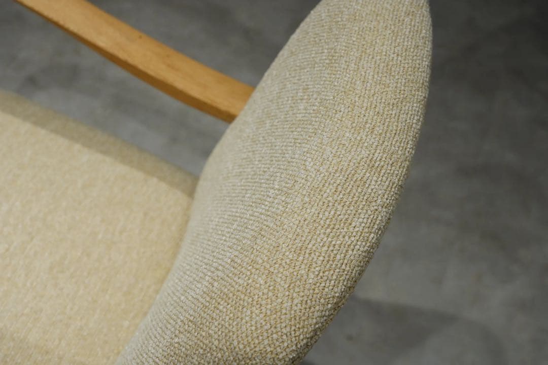 大正時代　1人掛けソファ　アンティークチェア　ブリッジアーム　栗材