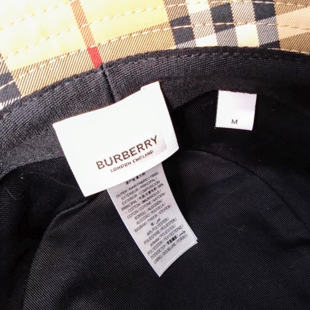 【タグなし未使用】バーバリーロンドン バケットハット ノバチェック柄 ベージュ