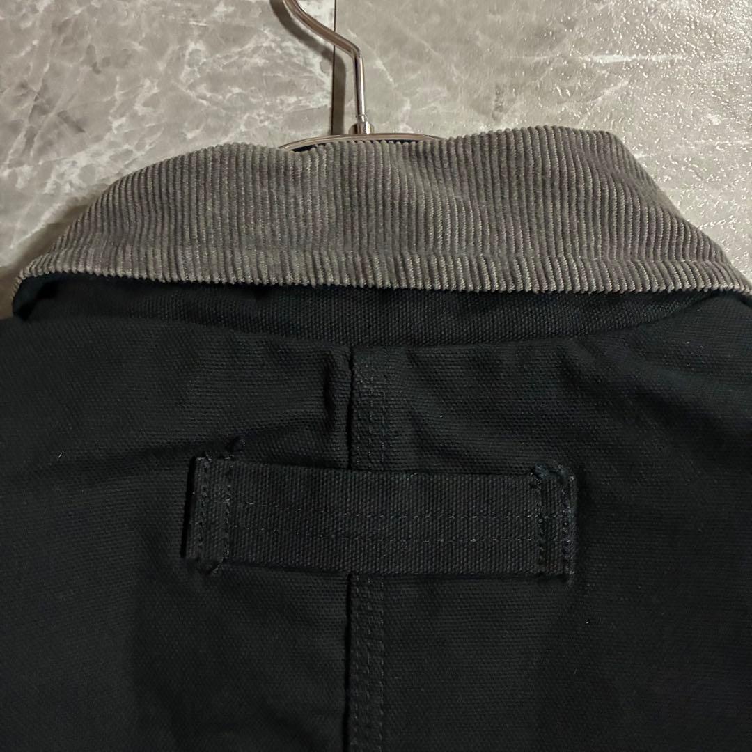00s Dickies ダックジャケット メキシコ製 ブラック襟コーデュロイXL