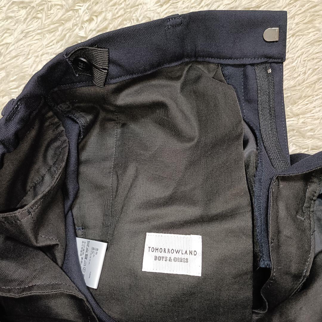 【美品】トゥモローランド フォーマルスーツ 卒服 セットアップ 銀ボタン 160